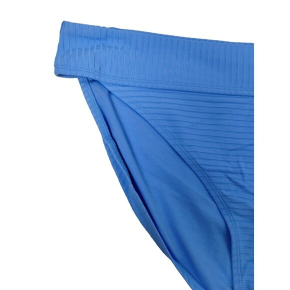 Time and Tru Womens XL Peri Ocean Blue 1X Mid Rise Bikini Bottoms - Picture 2 of 6